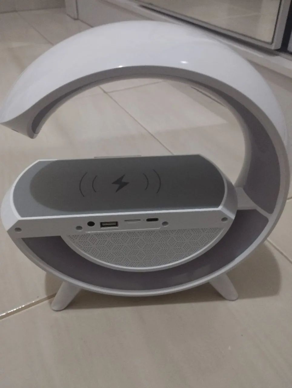 Caixa de som Bluetooth com LED e carregamento por indução   - Foto 5