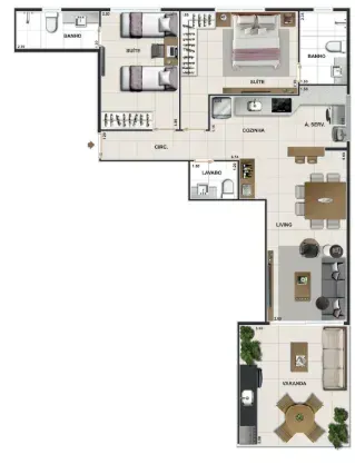 PLANTA 79m²