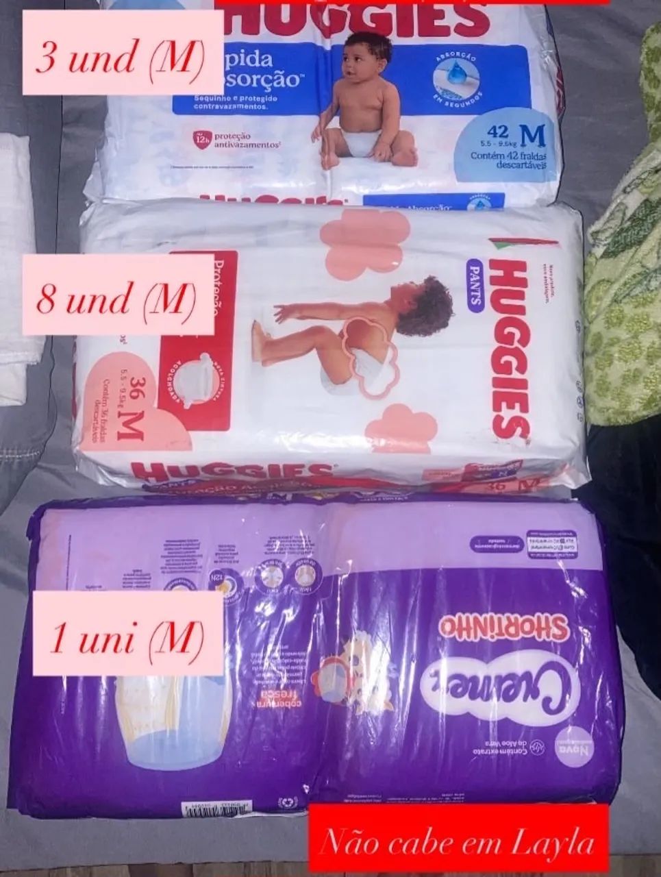 Fraldas De Bebê ( Huggies, Pampers ) - Foto 2