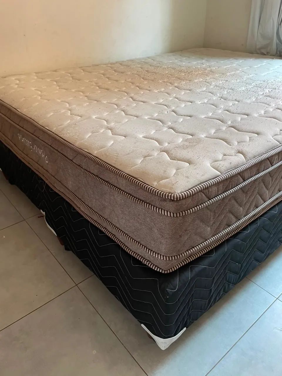 Cama box queen mais colchão  - Foto 2