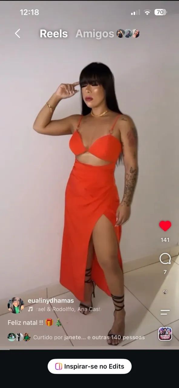 Vestido cor vermelho Ferrari  - Foto 2