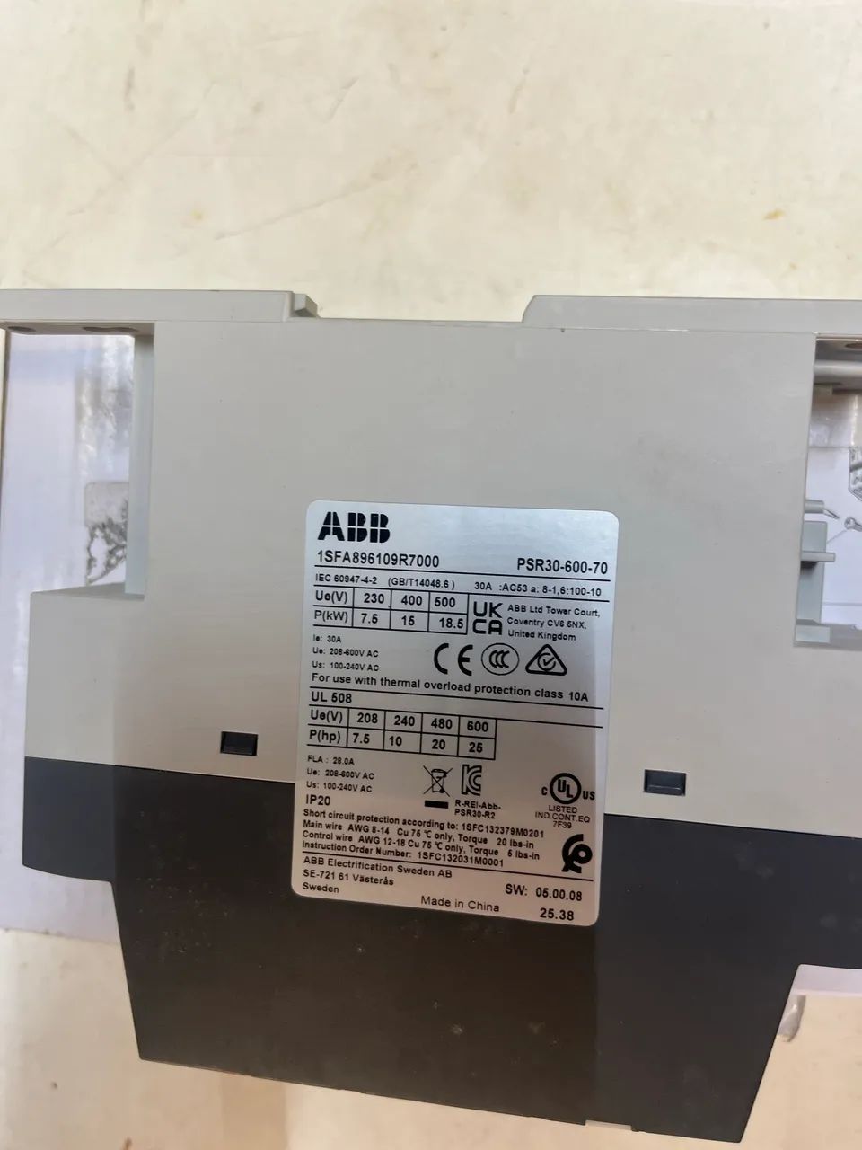 Solft starter Abb psr30-600-70 Abb - Foto 2