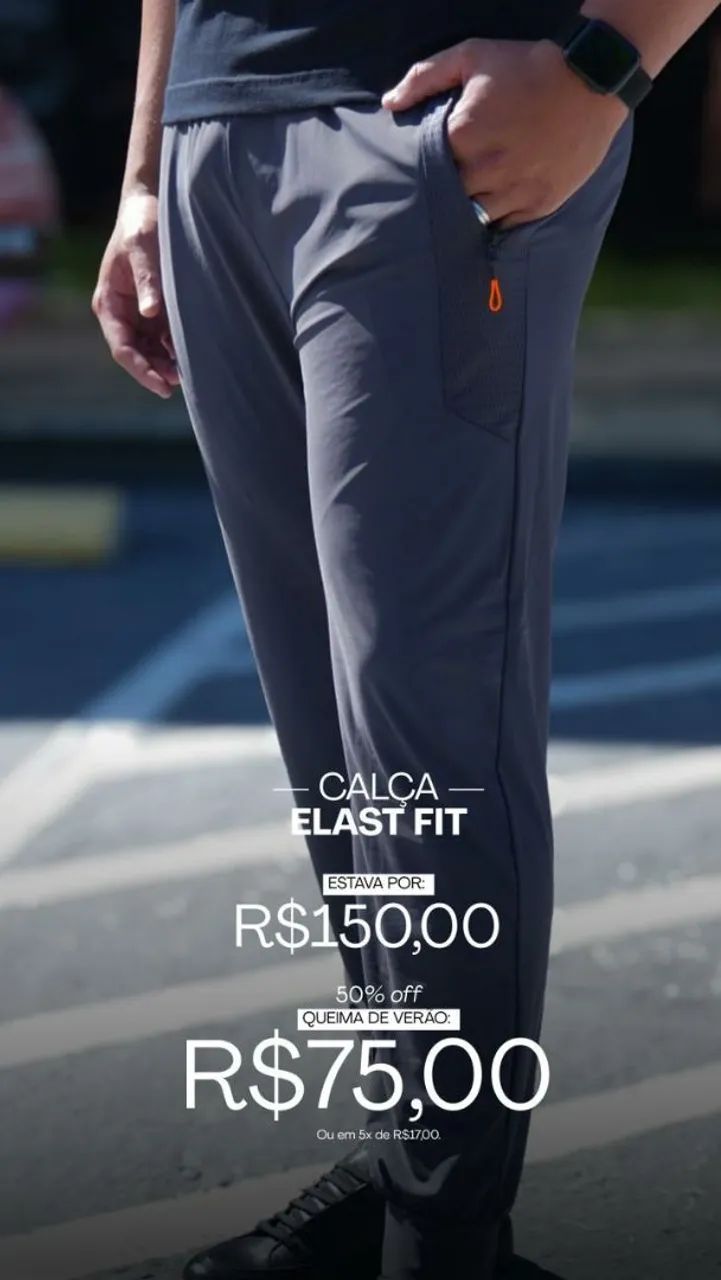 Calça Elast Fit Extremamente Confortável!
