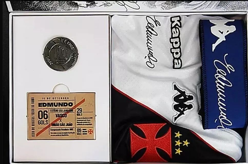 KIT CAMISA DO VASCO EDMUNDO 1997 - Foto 4