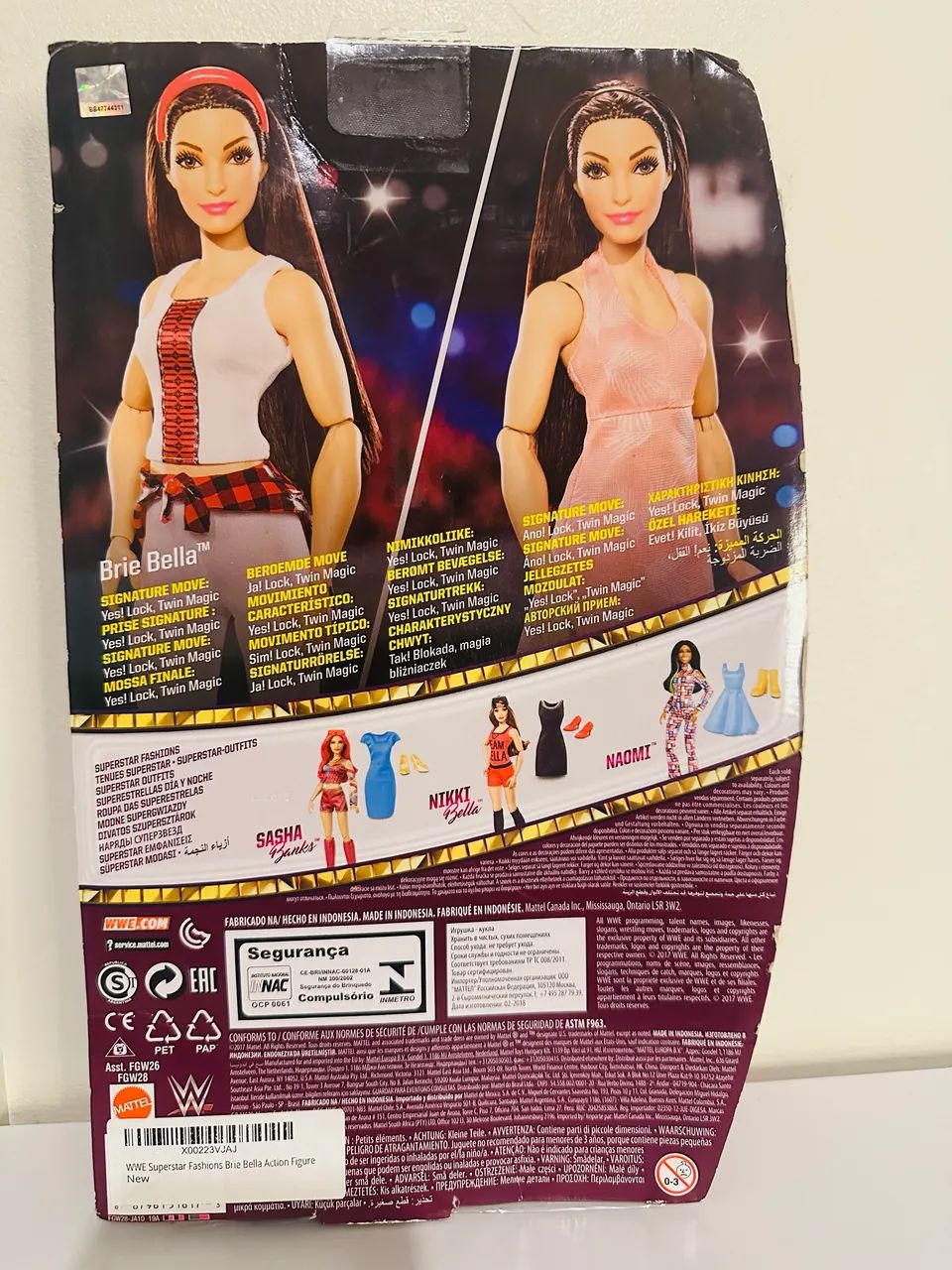 Boneca Brie Bella WWE Superstars Fashions Mattel - Rara - Foto 2