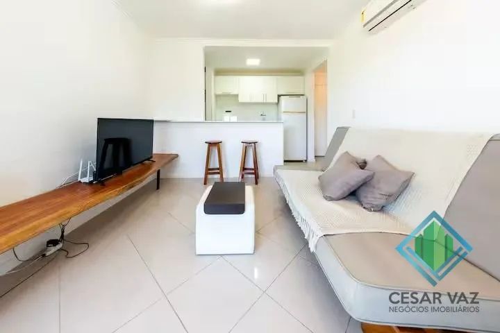 Flat mobiliado a venda, pé na areia, na praia do Morro das Pedras. - Foto 4