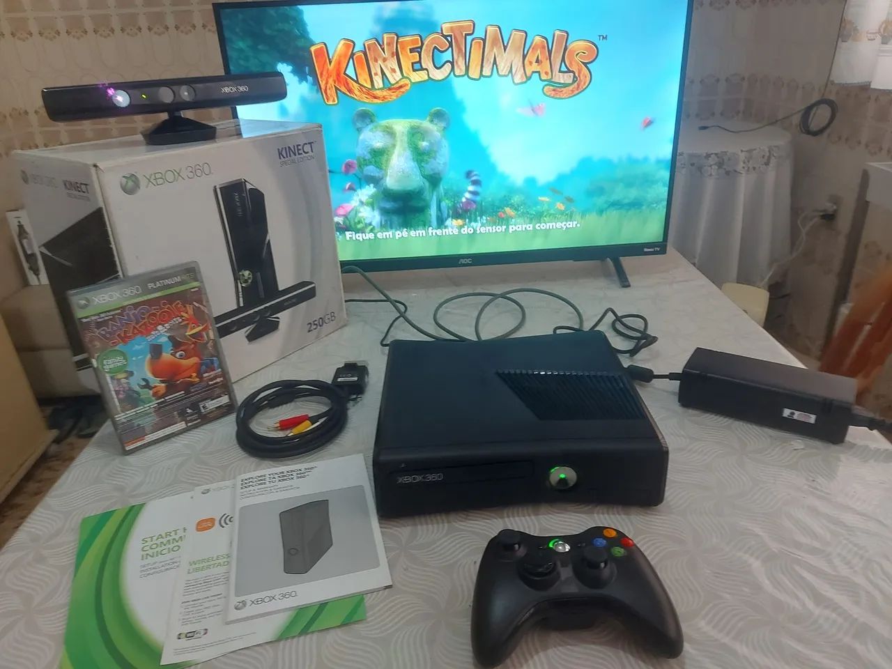 Xbox 360 Slim desbloqueado + Kinect