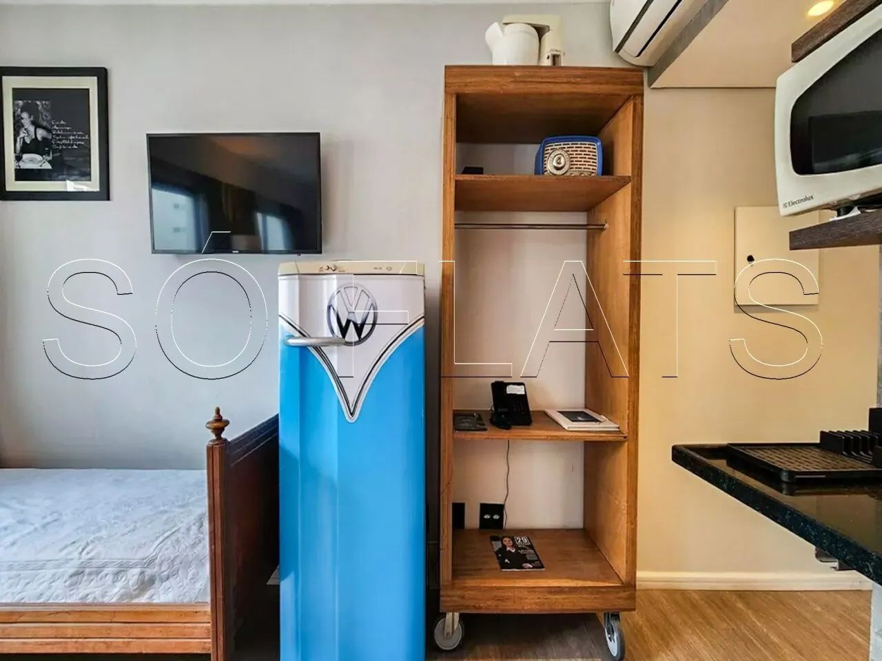 Slaviero Moema, flat disponível para locação 27m² e 1 dormitório. - Foto 5