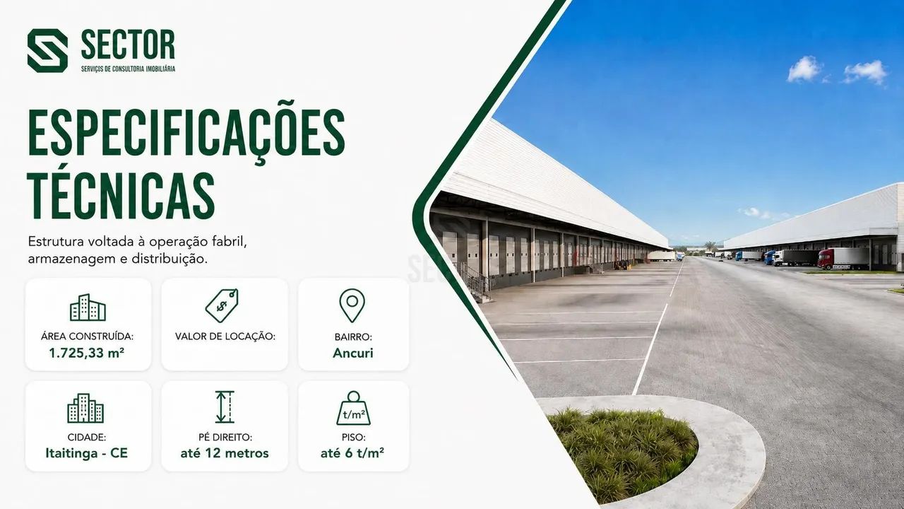Galpão para Locação  1.725,33 m²  Itaitinga - CE - Foto 4