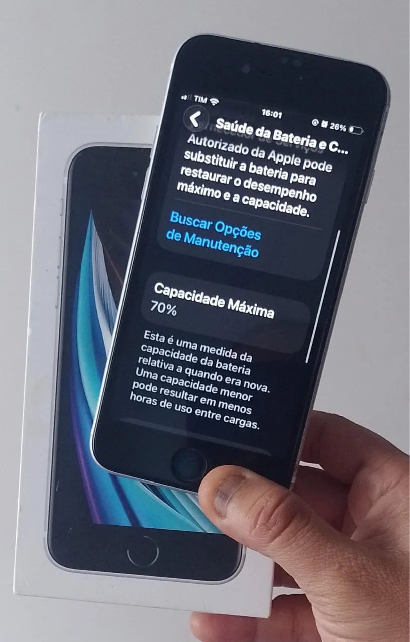 iPhone SE semi novo! 128gb Bateria 70% - Foto 4