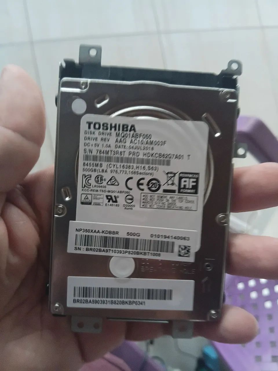 Hd notebook 500gb funcionando perfeitamente ja é o menor preço 