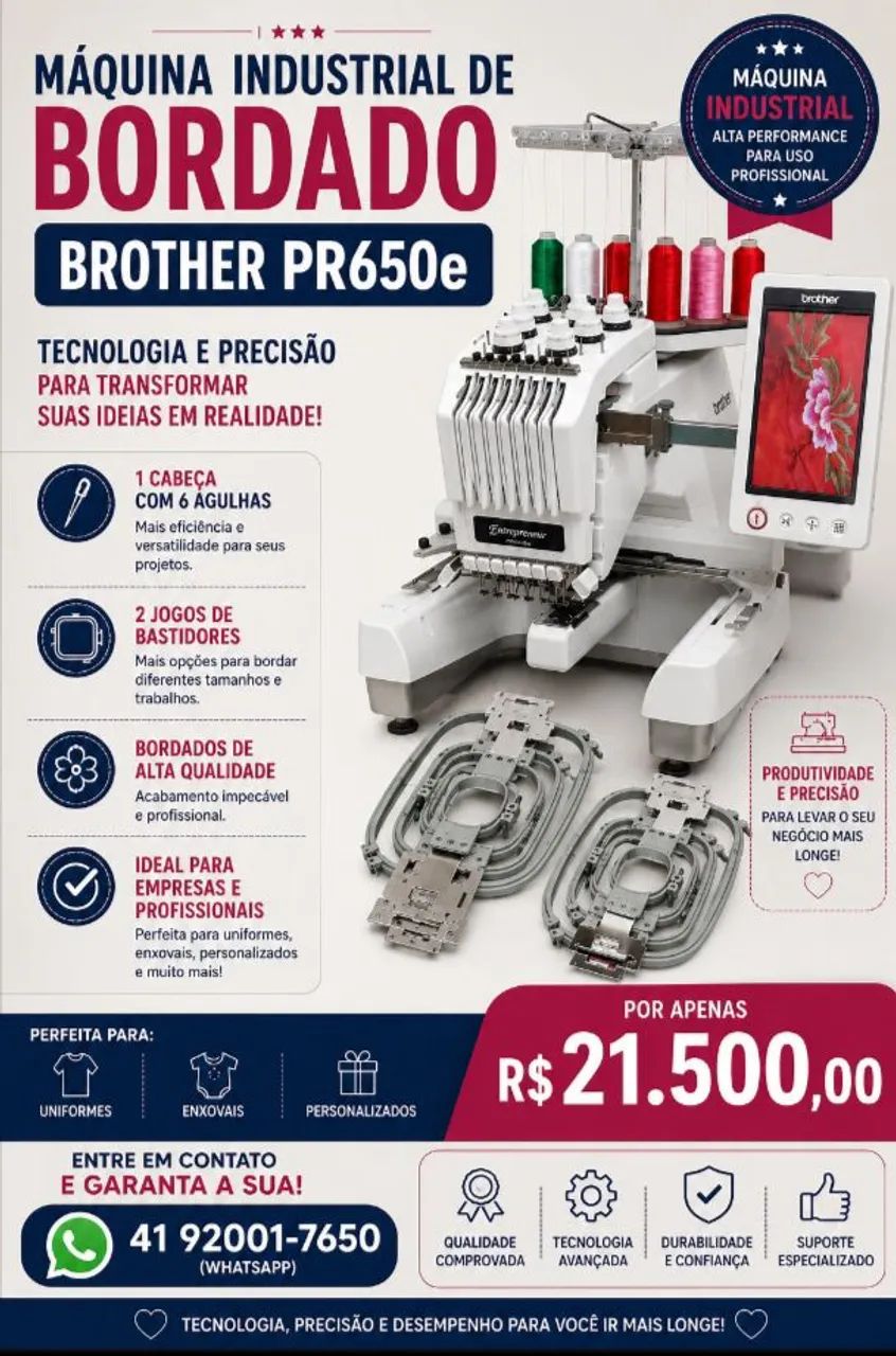 Máquina Industrial Brother PR650e