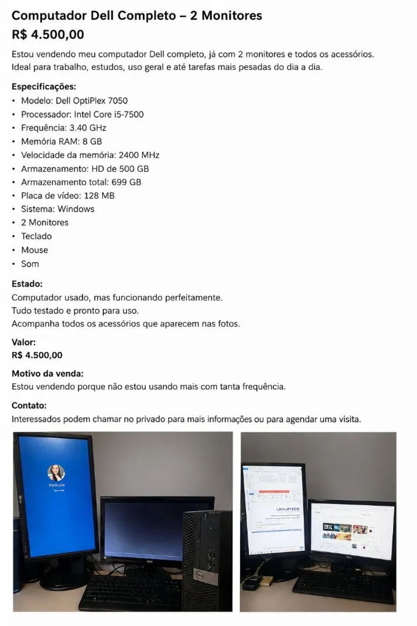 Desktop Dell i5 core - Foto 2