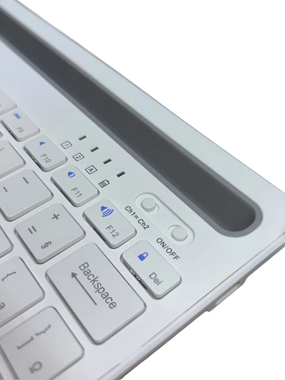 Teclado Bluetooth Duplo Com Apoiador Tablet E Celular Full - Foto 5