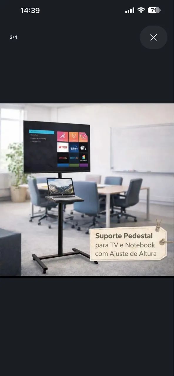 Suporte pedestal para tv - Foto 3