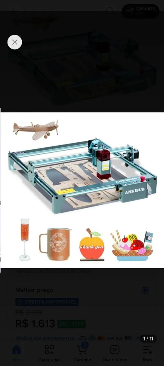 Máquina a laser 