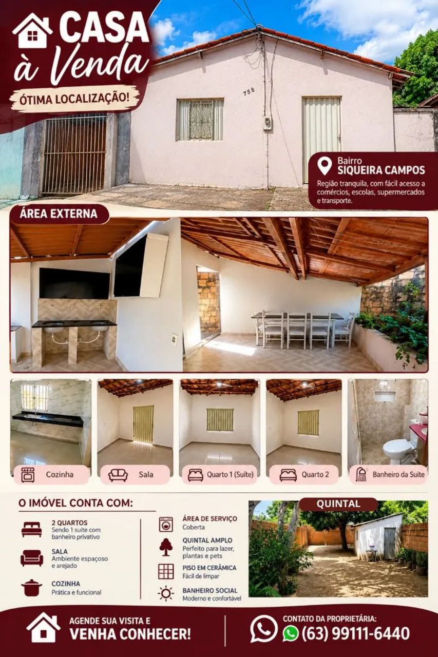 CASA A VENDA EM AXIXÁ DO TOCANTINS 