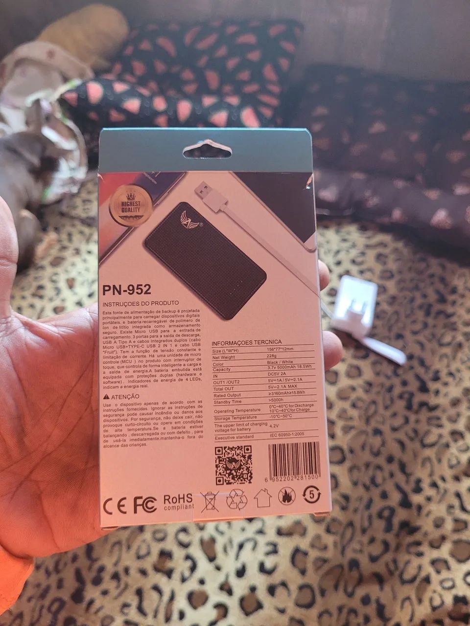 Bateria Portátil 5000mAh  - Foto 4