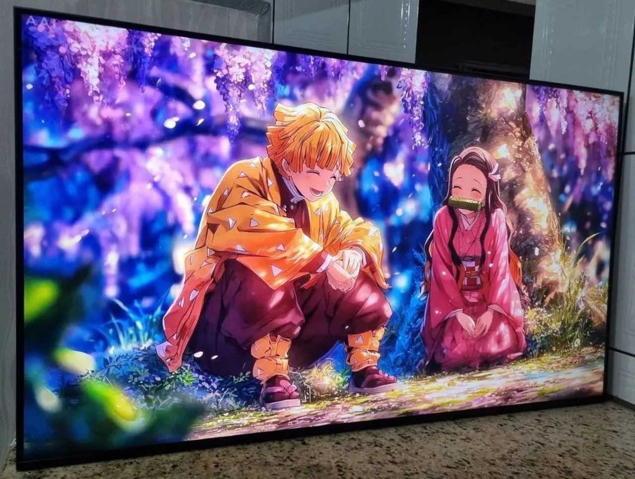 TV Samsung smart 55 polegadas 4k Qled muito nova imagem perfeita  - Foto 3