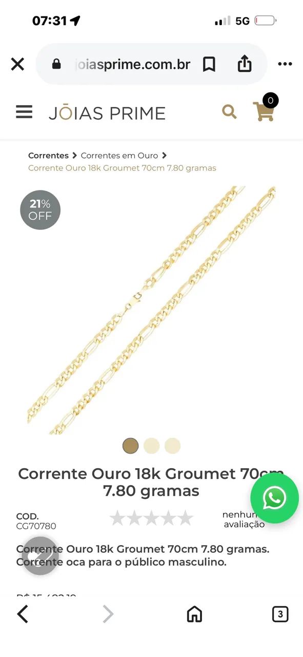 Corrente de ouro 