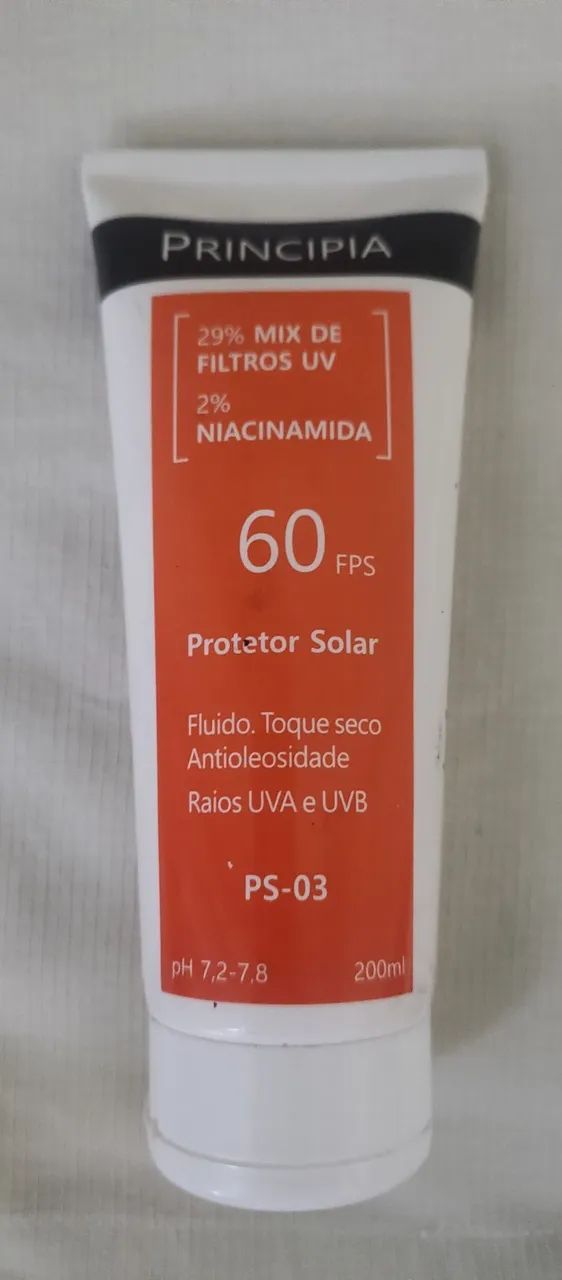 Protetor Solar Fluido Principia PS-03 FPS 60 (200ml)