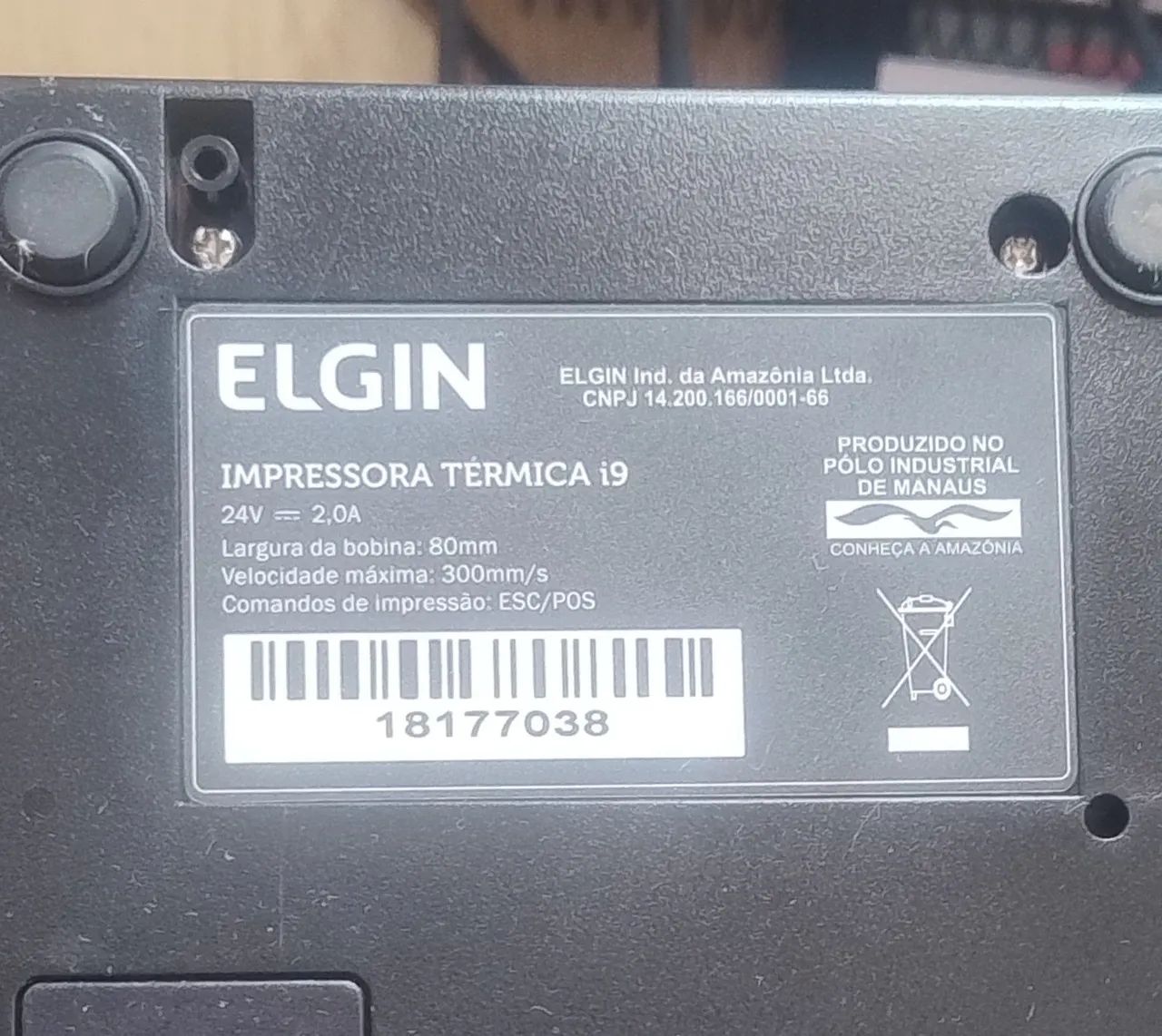 ELGIN I9 - IMPRESSORA TÉRMICA - Foto 4