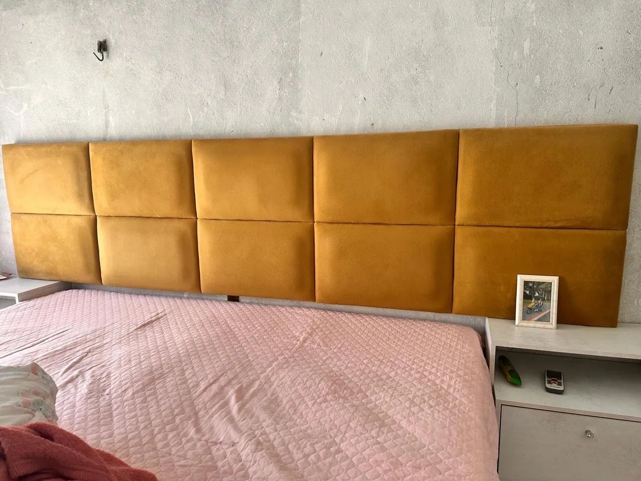 Cabeceira de cama estofada - Foto 2