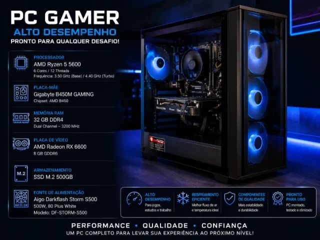 PC GAMER RODA TUDO - COMPLETO - PASSE AS IMAGENS - Foto 4