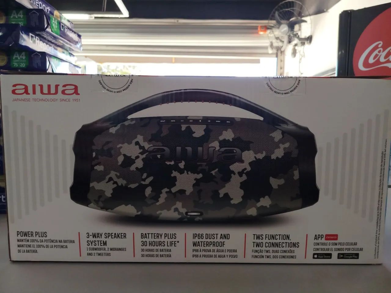 CAIXA DE SOM AIWA BOMBOX PLUS  - Foto 2