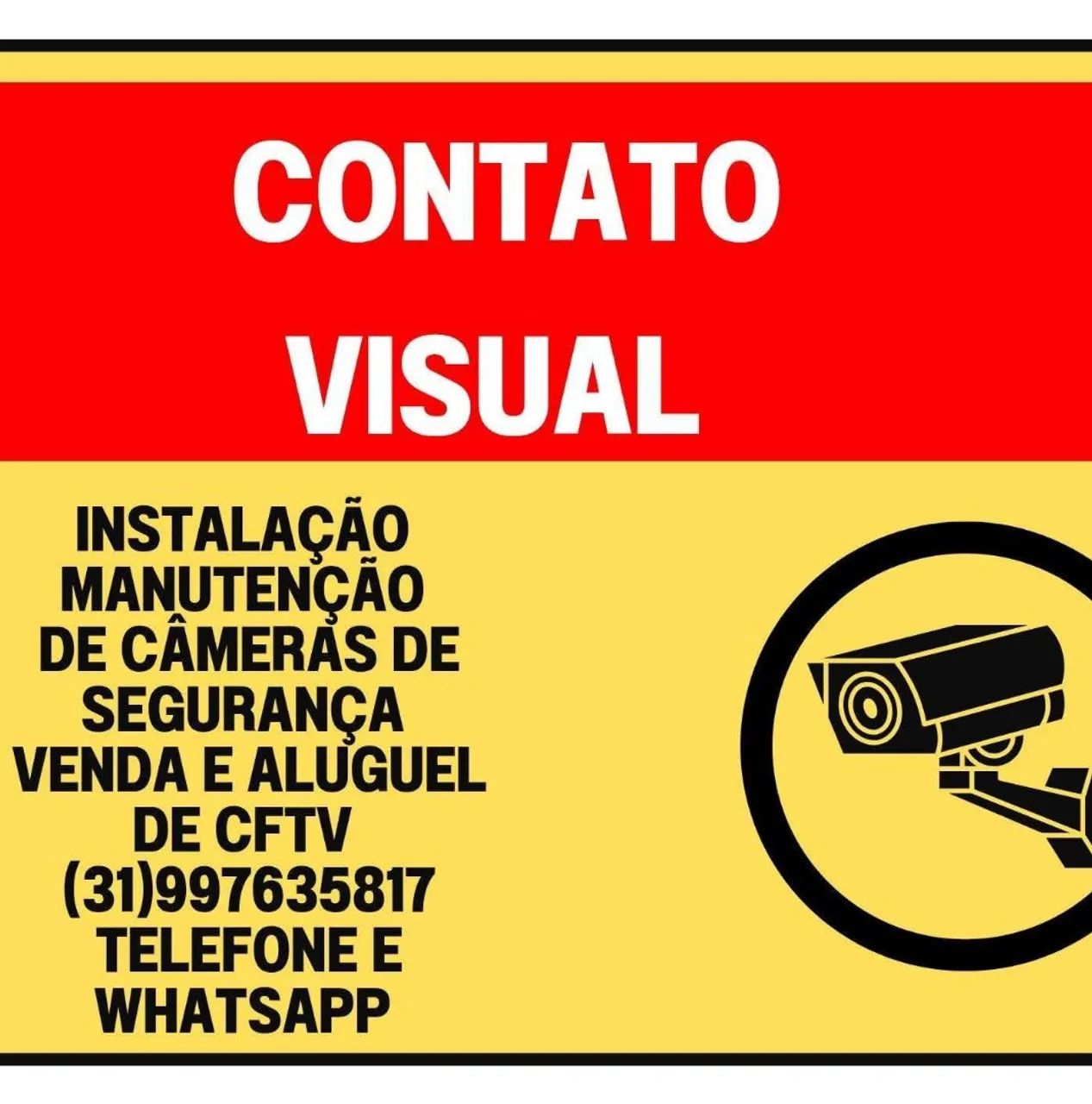 Instalação e manutenção de câmeras de segurança 
