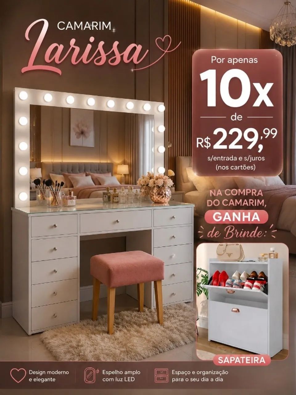 COMPRE E GANHE CAMARIM/PENTEADEIRA - Foto 3