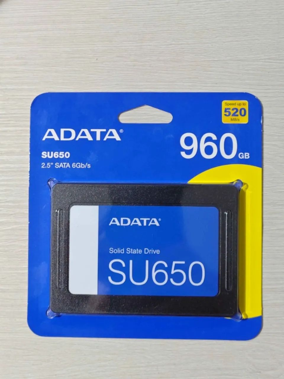 (NOVO) SSD Adata SU650, 960GB, SATA III, 2.5", Leitura: 520MB/s, Gravação: 450MB/s, Preto - Foto 2