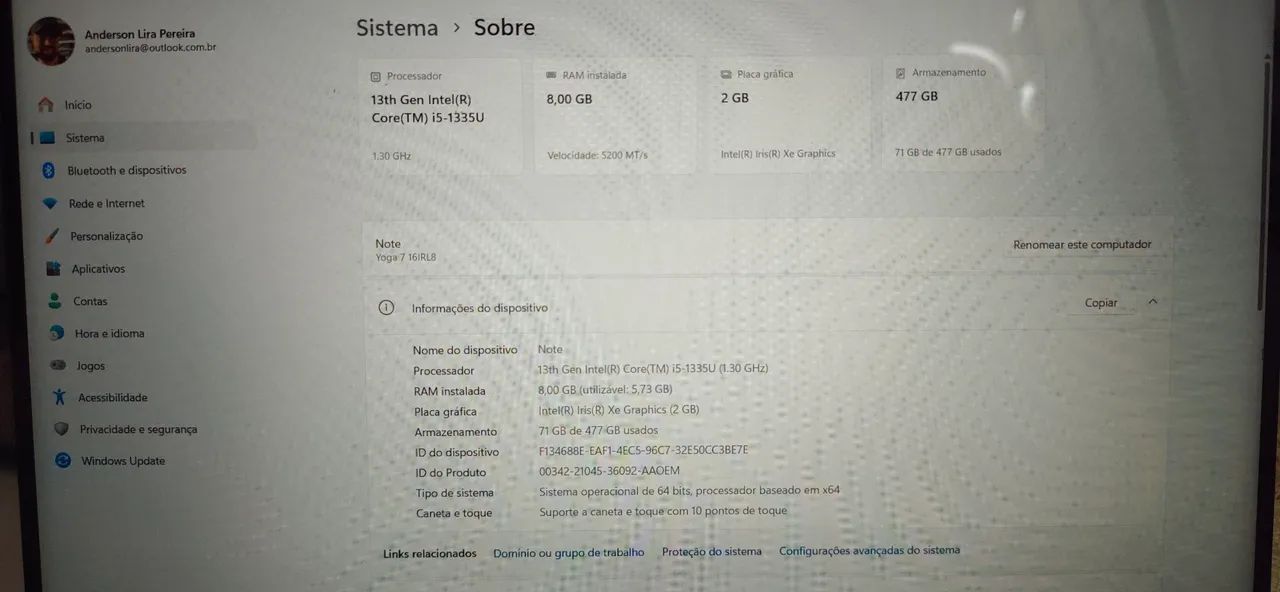 Vendo Notebook Yoga - Foto 3