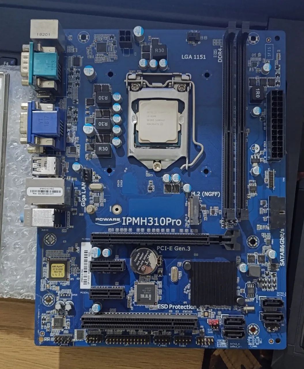 Kit Placa Mãe H310 Pro + i3 8100