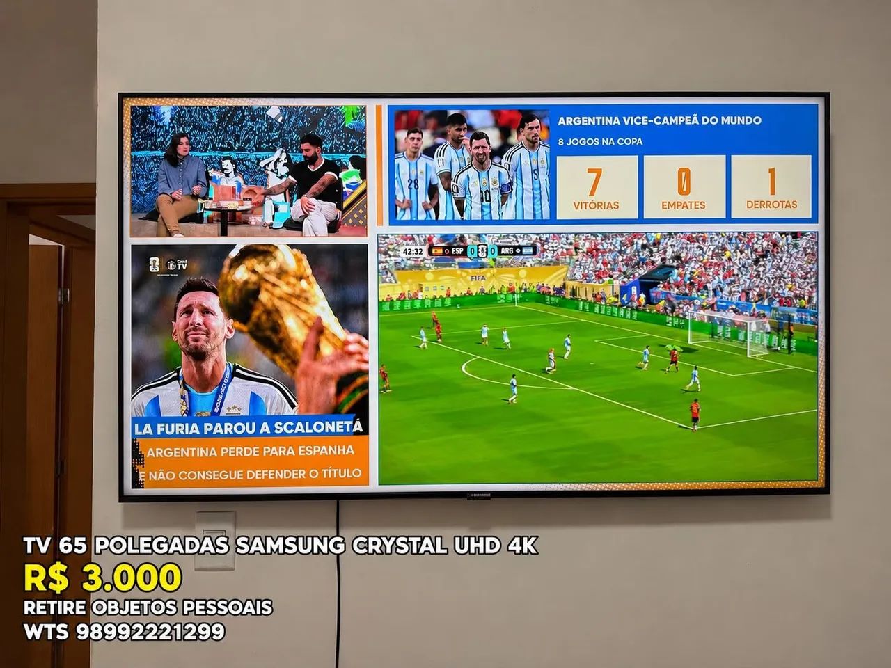 TV 65 polegadas Samsung 