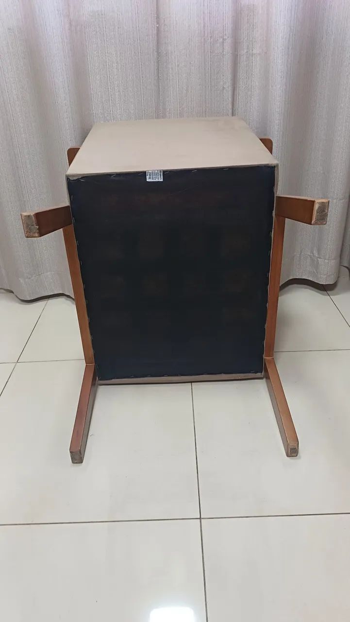 Cadeira em Tecido Marrom Suede - Foto 3