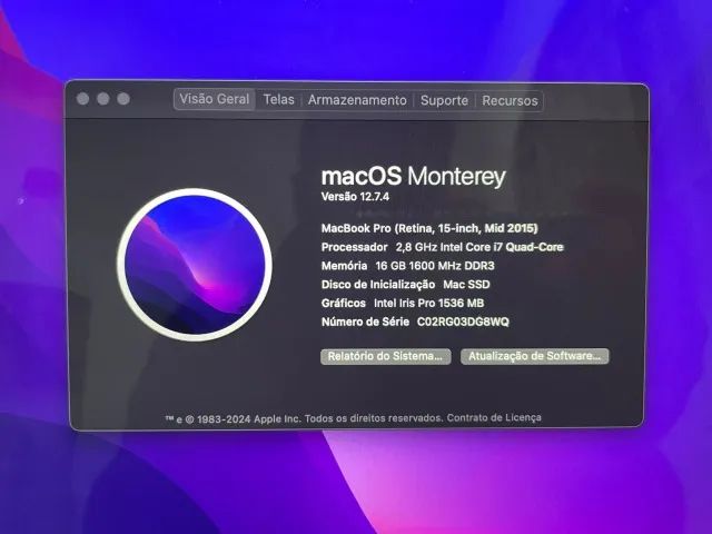MacBook Pro 2015 i7 GPU AMD 1TB 16GB - Foto 2