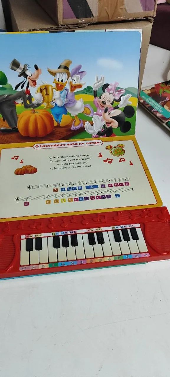 Livro Musical Piano Do Mickey - A Casa Do Mickey Mouse Tocar E Aprender - Foto 3