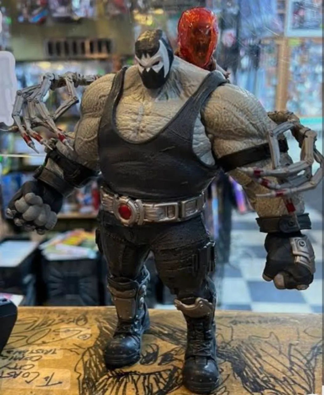 Action figure Bane e Espantalho Baf Dc multiverse mcfarlane  - Foto 4