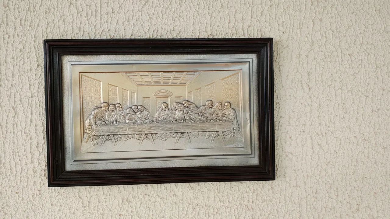  santa ceia  quadro  - Foto 4