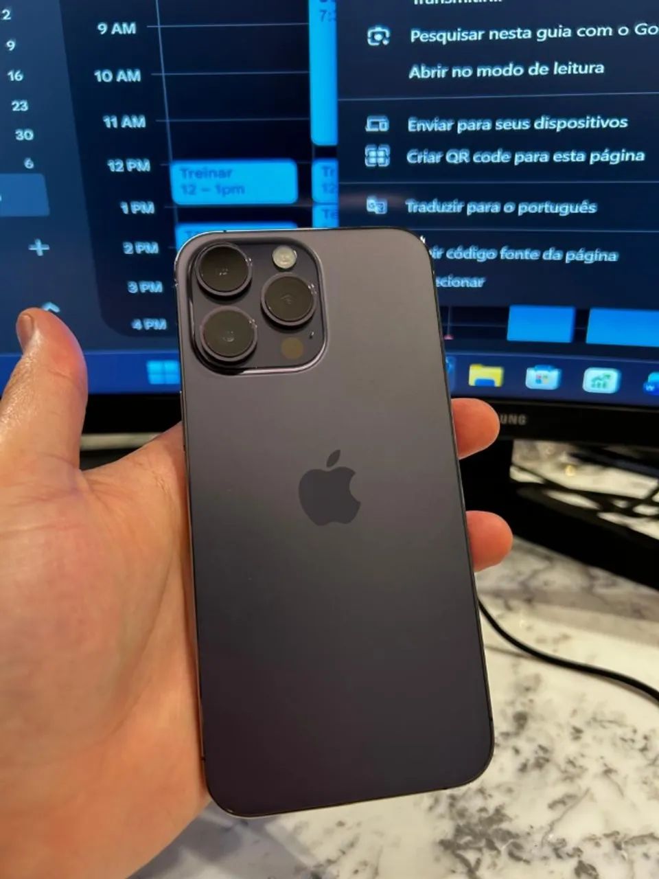 Iphone 14 Pro max 256GB com 100% de bateria - Celulares e
