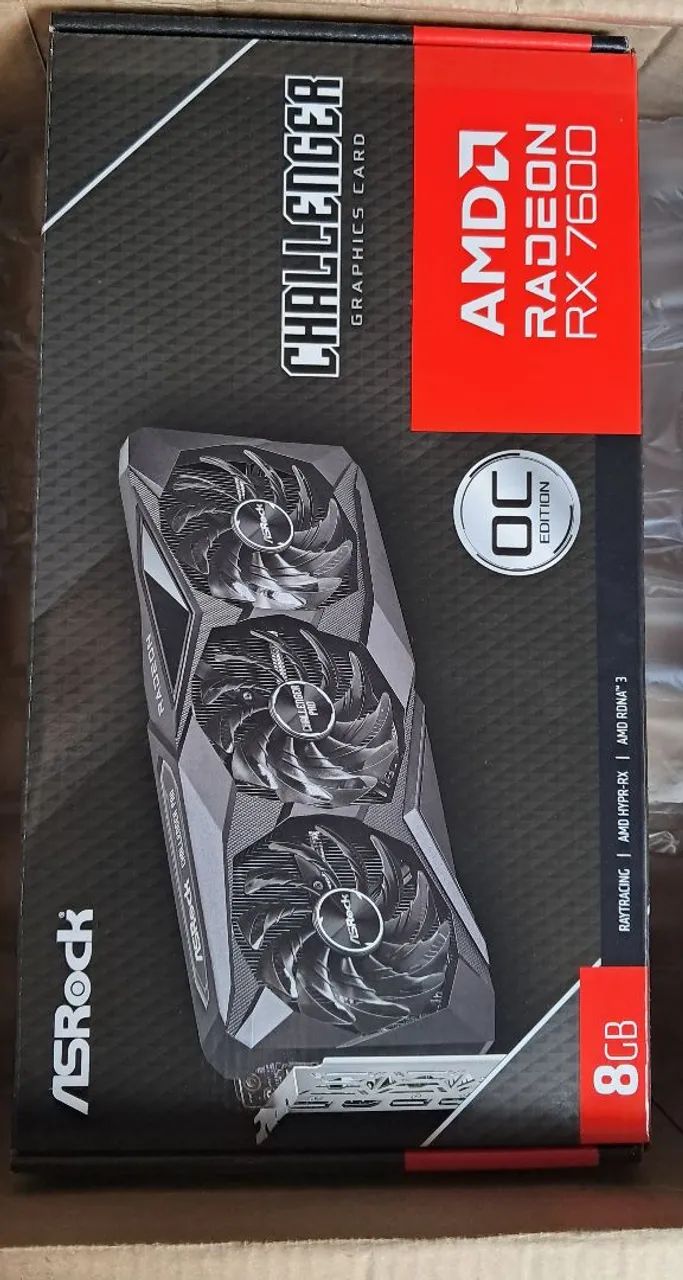 Placa de video rx7600 8gb asrock nova - Foto 2