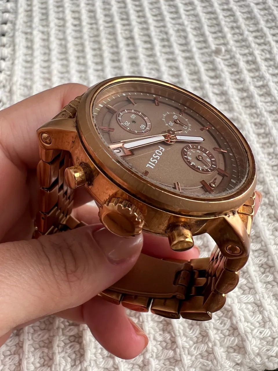 Relógio Fossil Feminino Rosé Bronze Importado | Elegante e Sofisticado - Foto 4