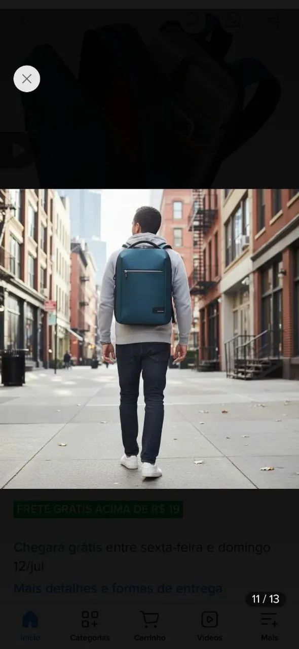 Mochila Samsonite notebook 15.6 Litepoint azul/cinza - Foto 5