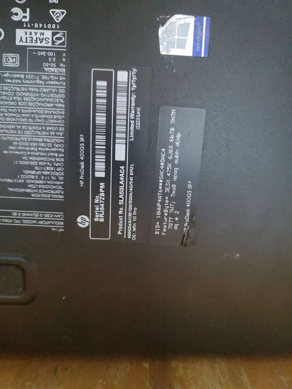 Hp mini Prodesk i3 8100 com 8 gigas ddr4  - Foto 3