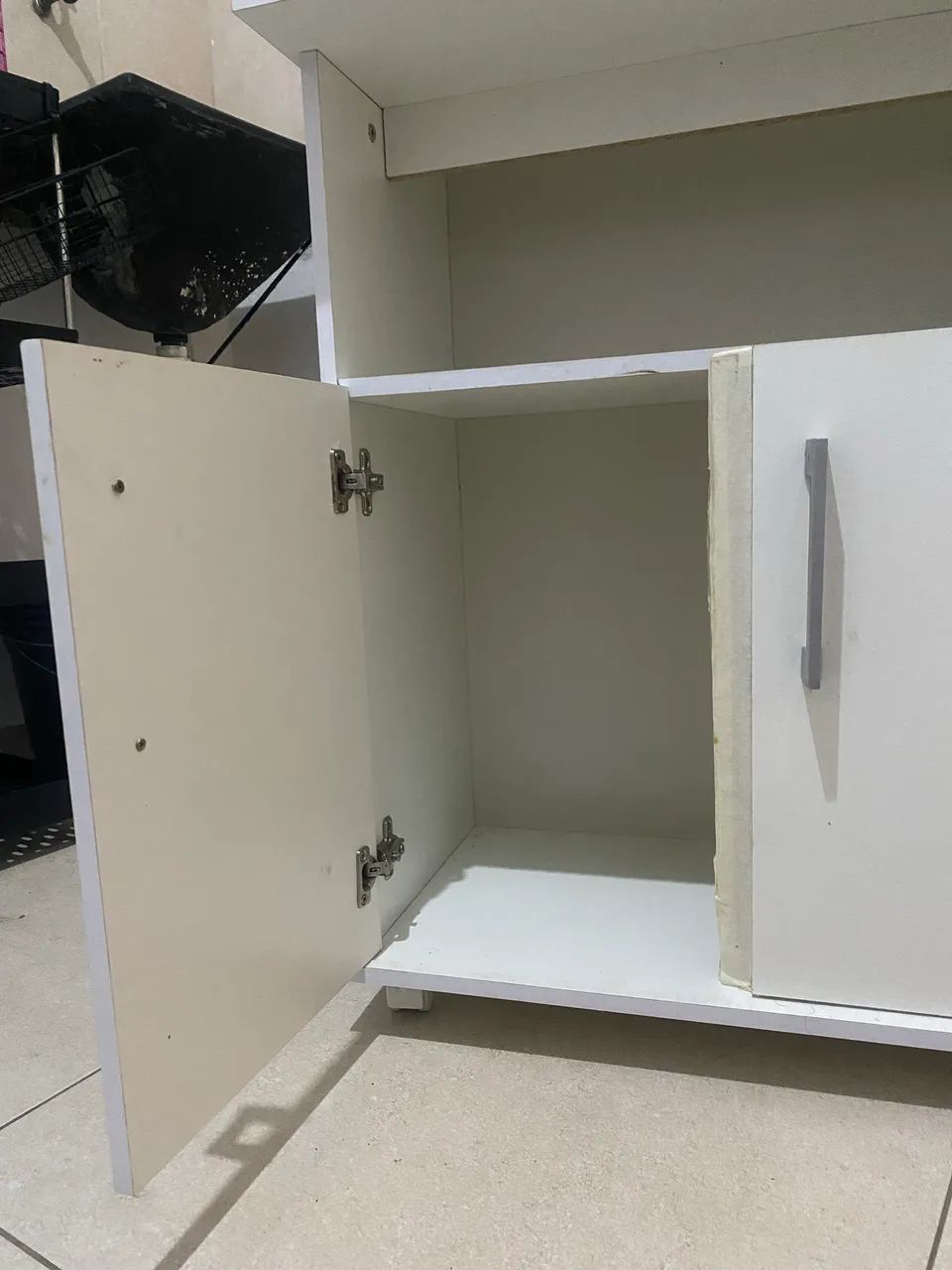 Balcão Multiuso Branco - Bom Estado - R$ 80,00 - Foto 4