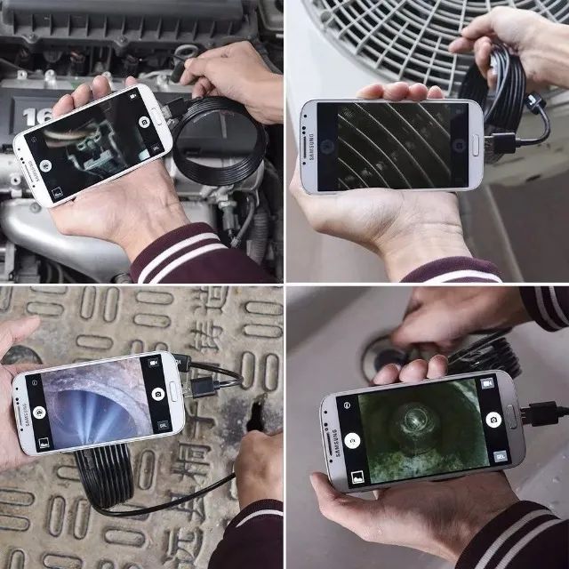 Câmera Inspeção Sonda Endoscópica 1,5 Metros Android Otg Pc - Foto 3