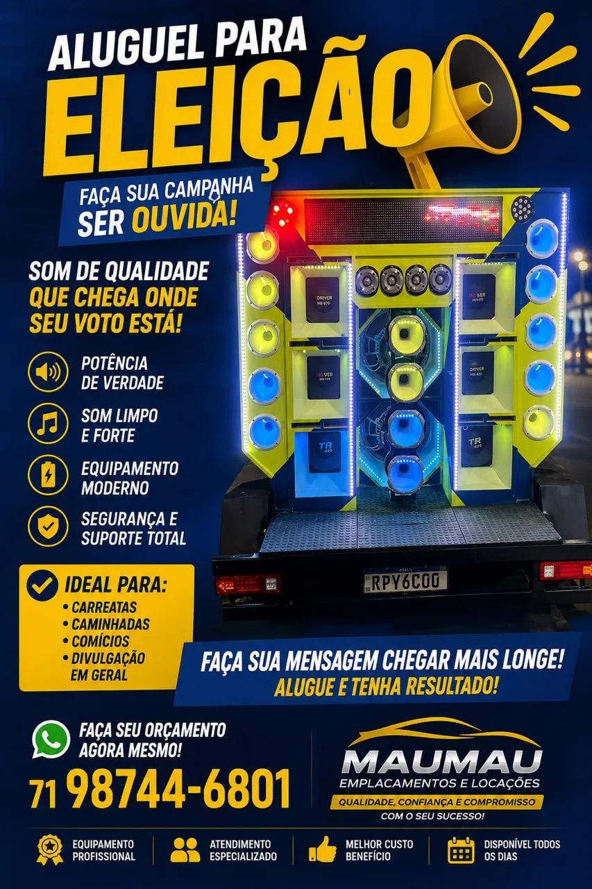 Carrocinha de som paredão 