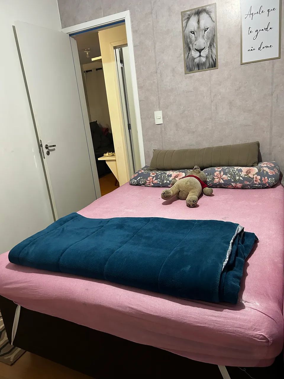 Cama box casal completa + cabeceira 