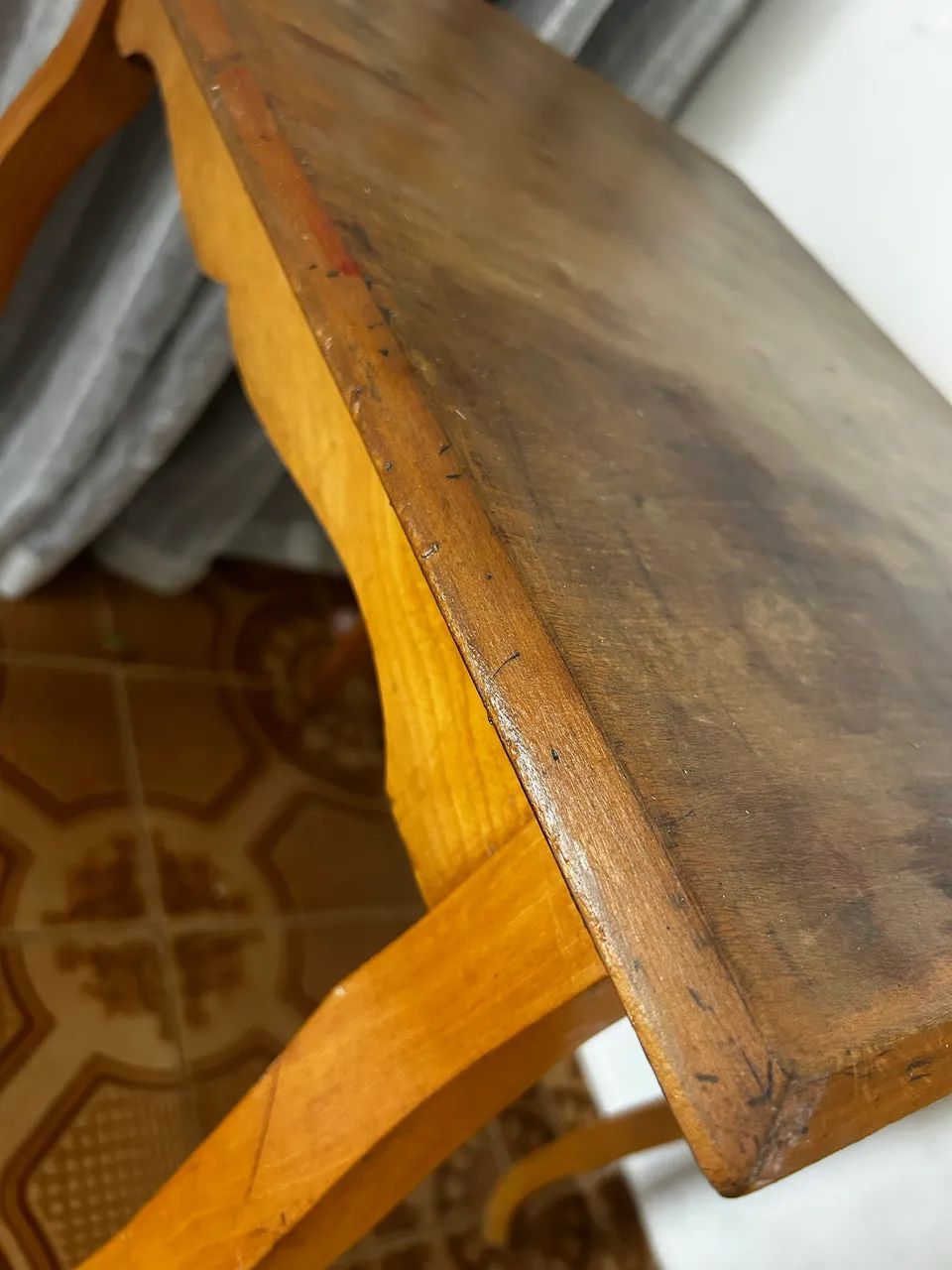 Mesa de jogo giratória madeira maciça  - Foto 4